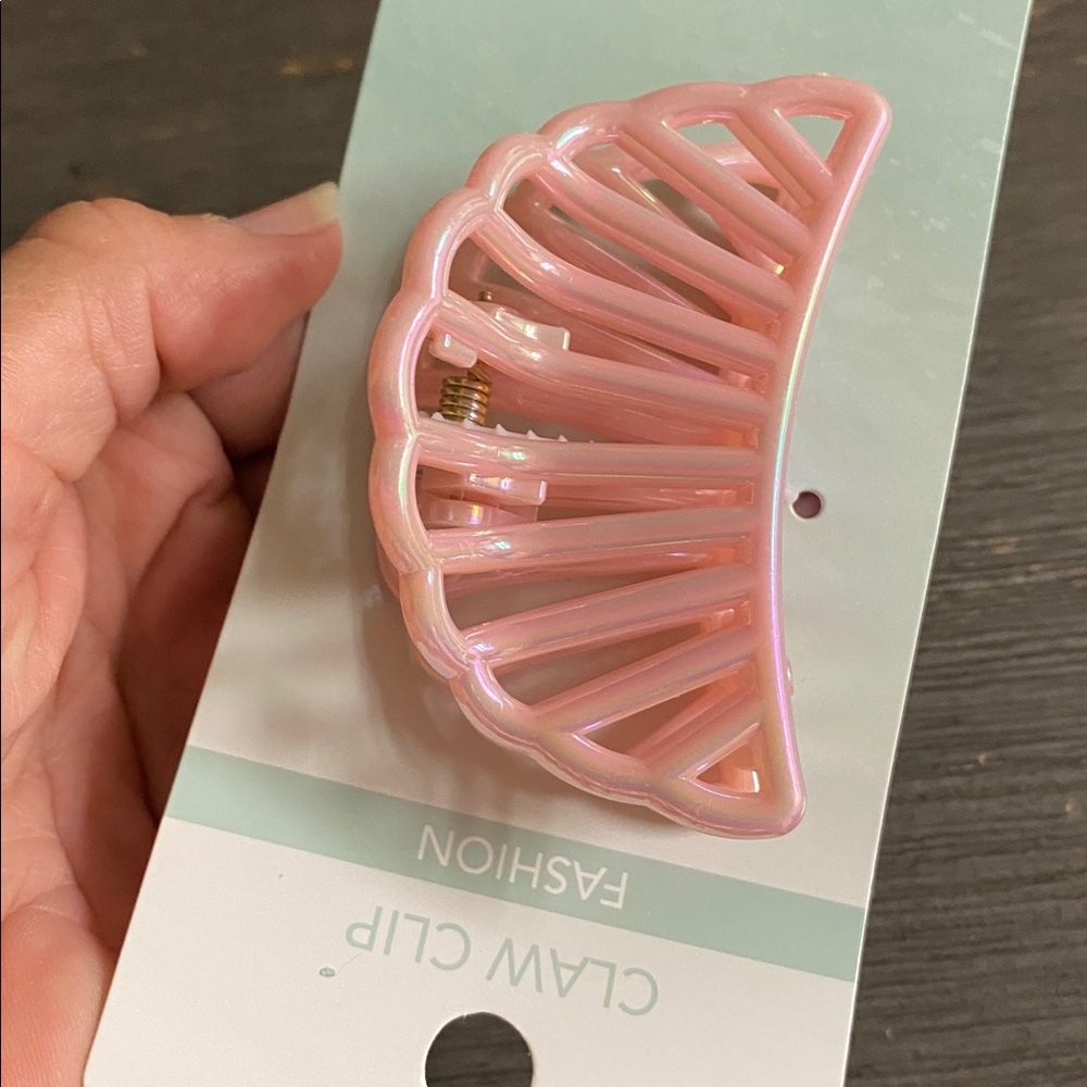 Iridescent Pink Hair Claw Clip - Picture 4 of 4